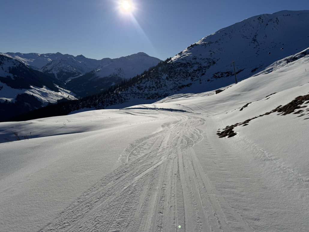 Und zurück auf die Geols Hauptpiste