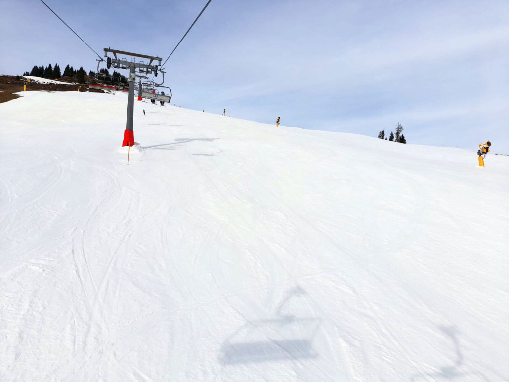 Almbahn: volle Breite