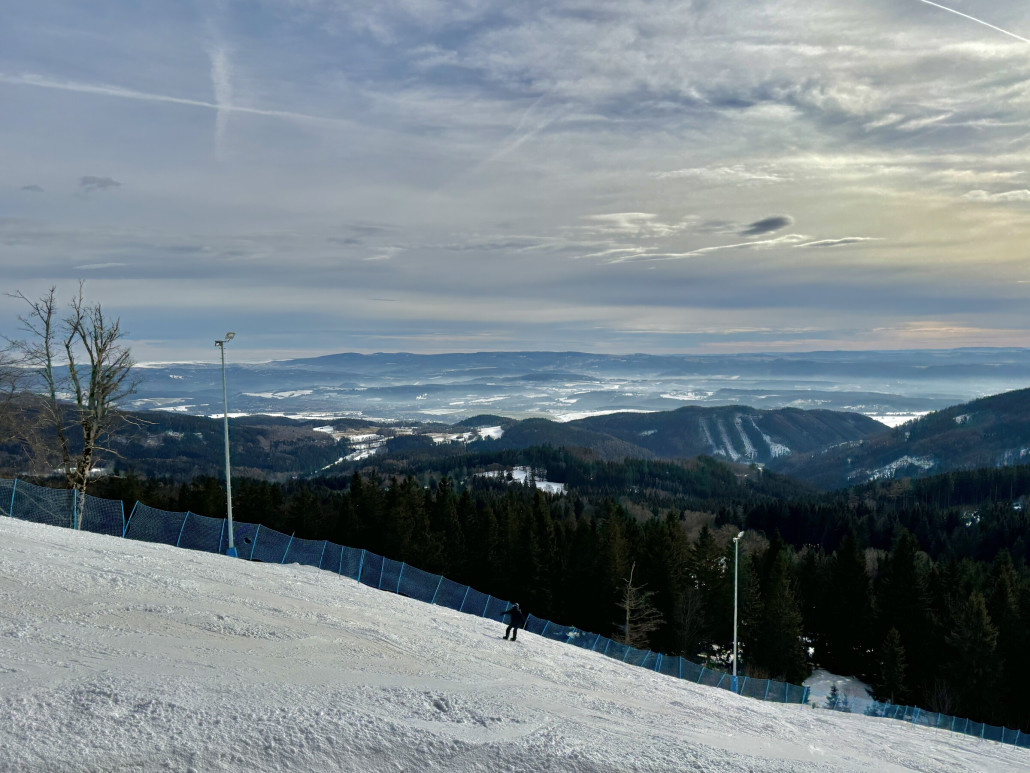 Die Schneeauflage im Steilhang der 1+2 war schon dicker, reicht momentan aber gut…