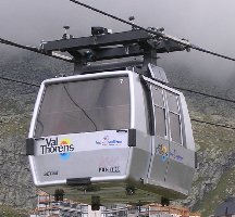 Neu lackierte Kabine