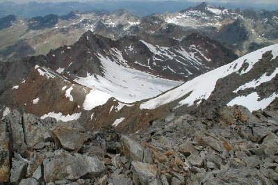 Rückweg und Bergstation Weissseeferner 1+2