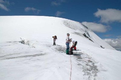 Letzte Hang zum Gipfel. Wir brauchen noch ca. 1 Stunde.