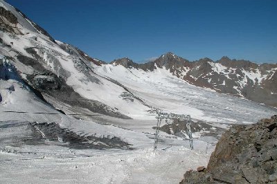 Blick ins Schigebiet
