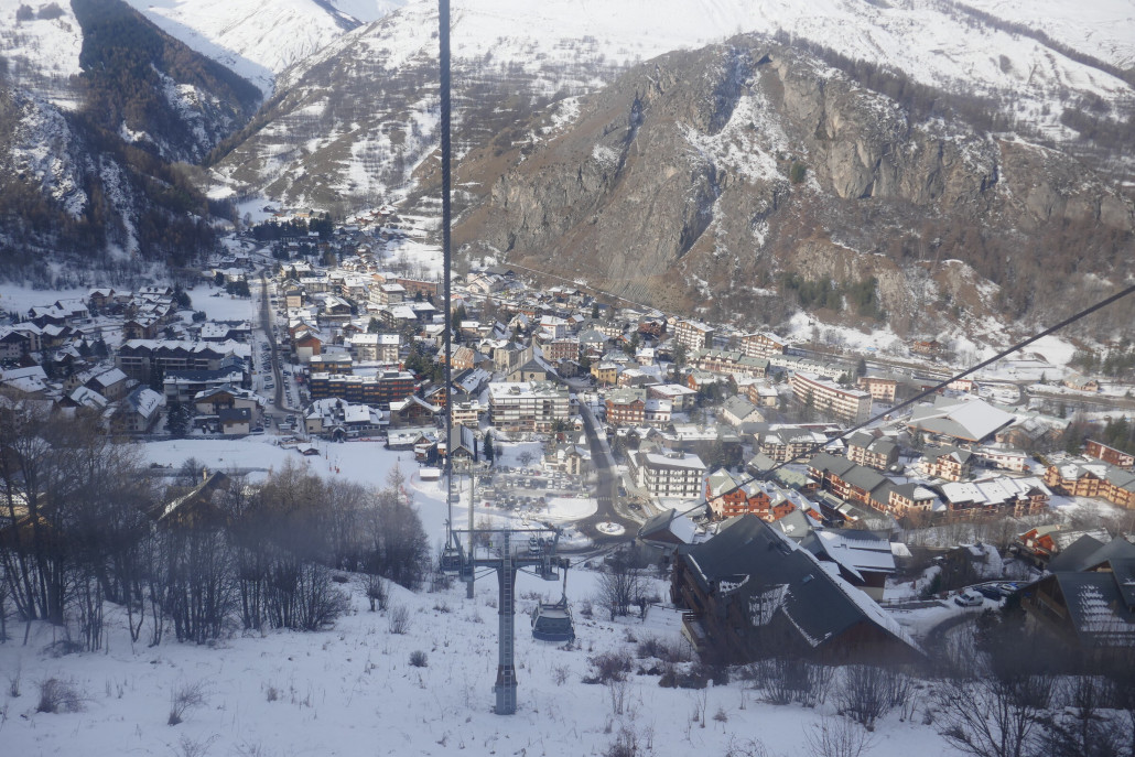 Valloire aus der EUB aus gesehen.