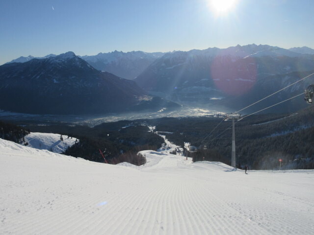 Alpjoch-Abfahrt, rechts daneben die 10-MGD Alpjoch