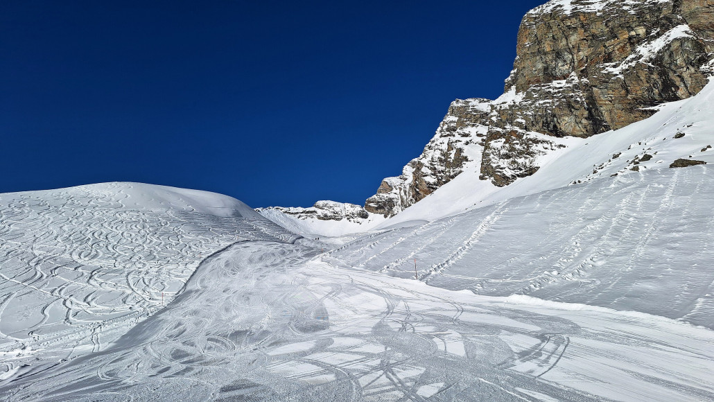 Piste rechts des Tre Omen Skilift Landschaftlich am Reizvollsten