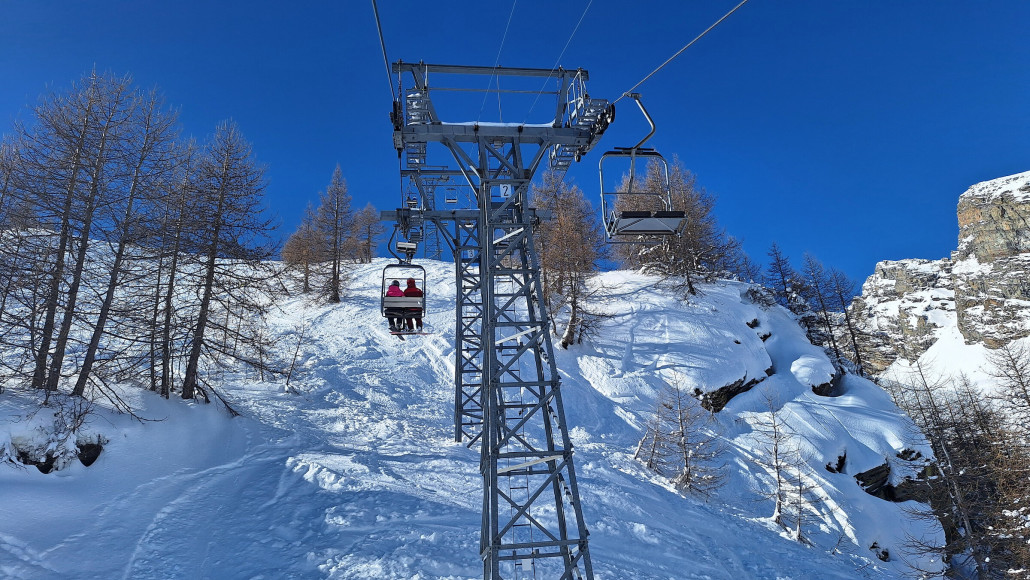Rösseltritt im Steilhang