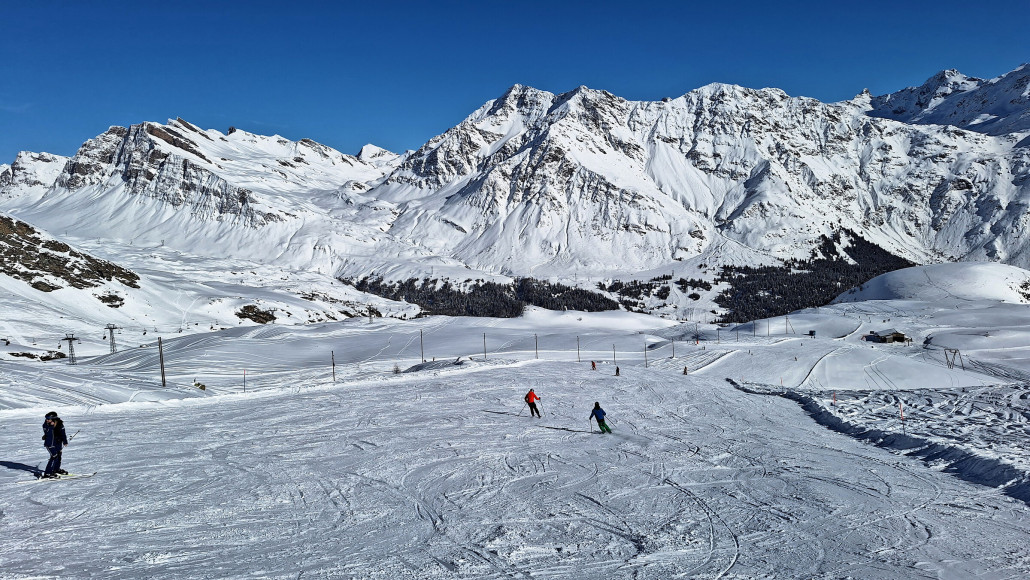 Abfahrt an der 2SB, die einzige Piste an dem Lift