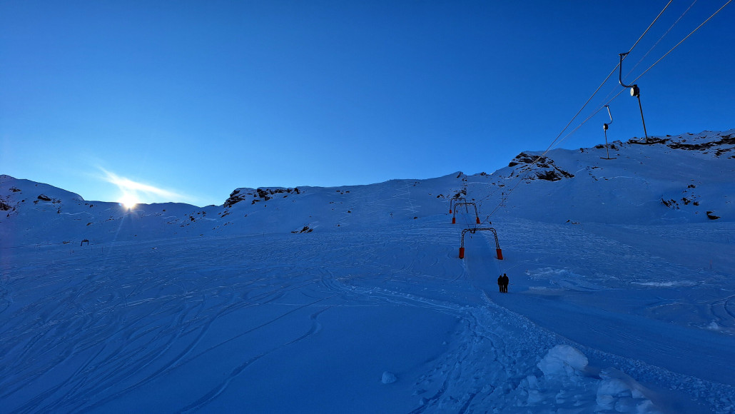 Letzte Sonnestrahlen am Tre Omen