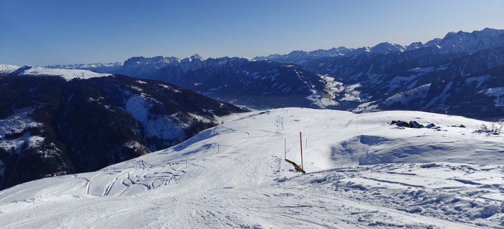 ich versuche die gesperrte Gratabfahrt 1b