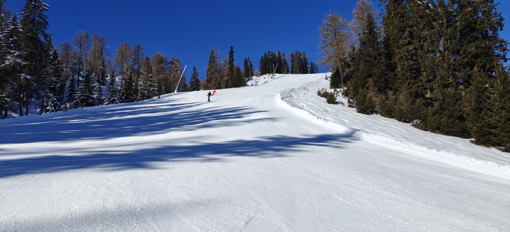 wieder am regulären Abschnitt der Talabfahrt