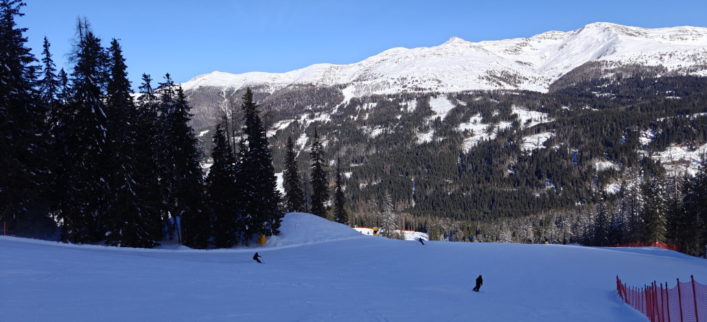 tiefer Schatten, aber echt lässige Piste.