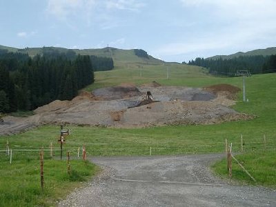 Erdarbeiten an der Hochalm