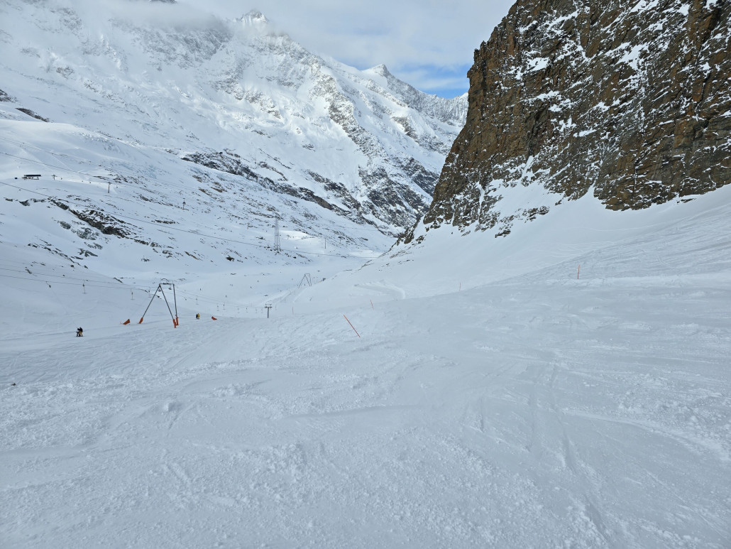 Engstelle am Egginerjoch von oben gesehen