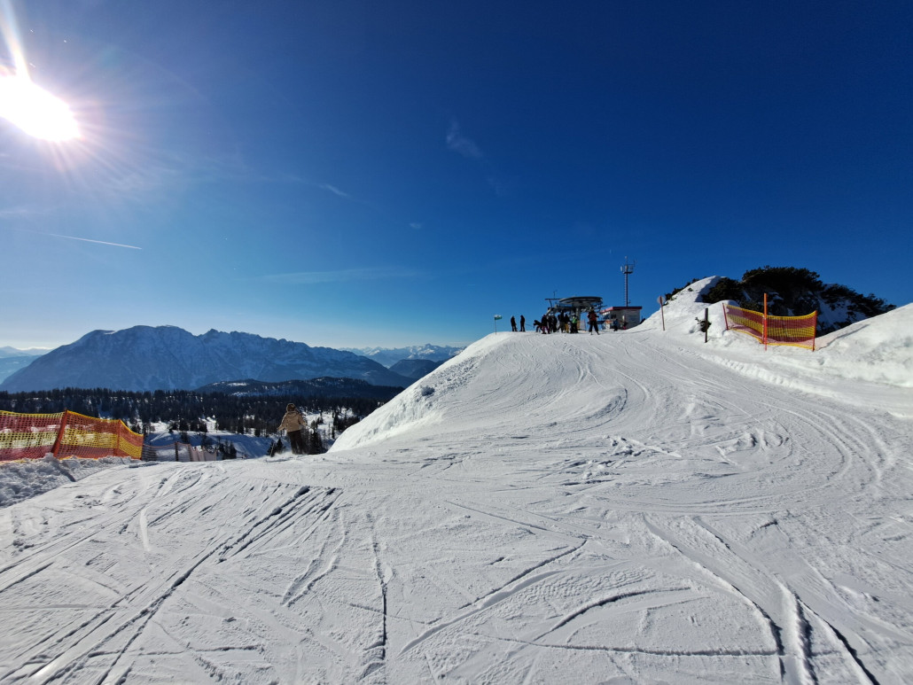 Piste 15 am Schneiderkogel am Vormittag