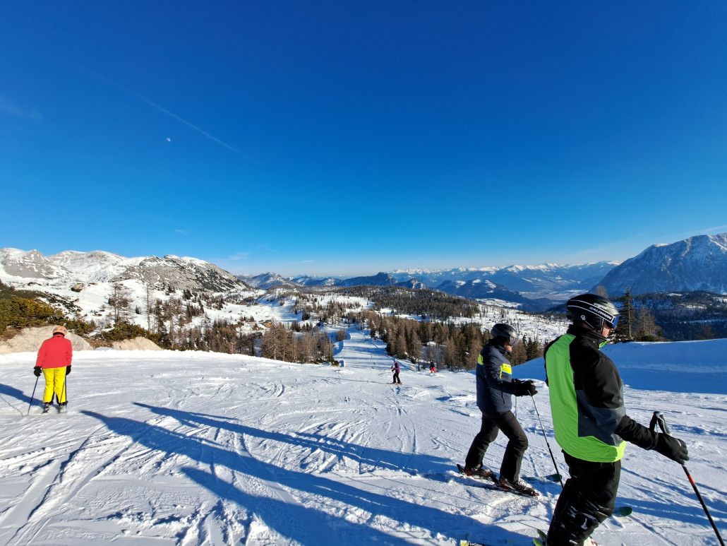Lawinensteinpiste am Nachmittag