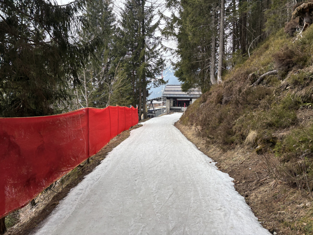 … an der Bergstation der Kristbergbahn wieder raus