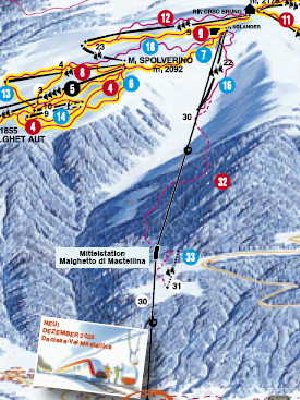 Hier scheint die EUB bis zur Bergstation Mastellina zu gehen - von der 4KSB keine Spur....