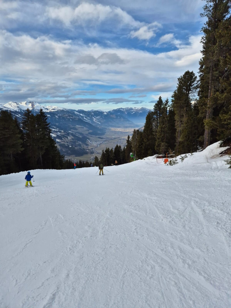 Zum Abschluss noch die Sportabfahrt mit anschließender Talabfahrt