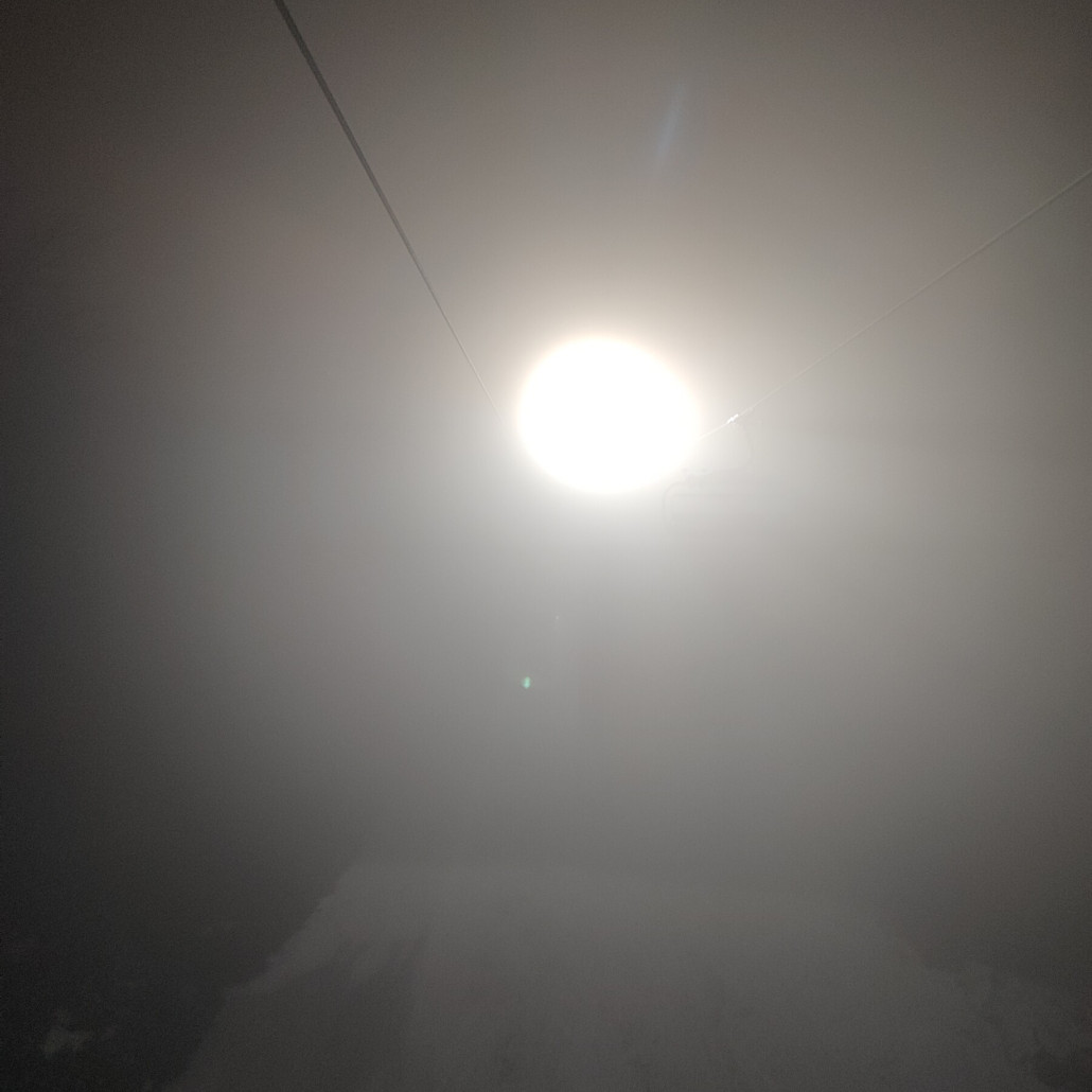 Die Sonne kam einfach nicht durch den Nebel.