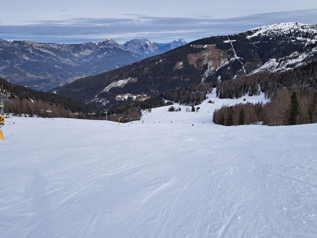 Mitterhausabfahrt am frühen Nachmittag