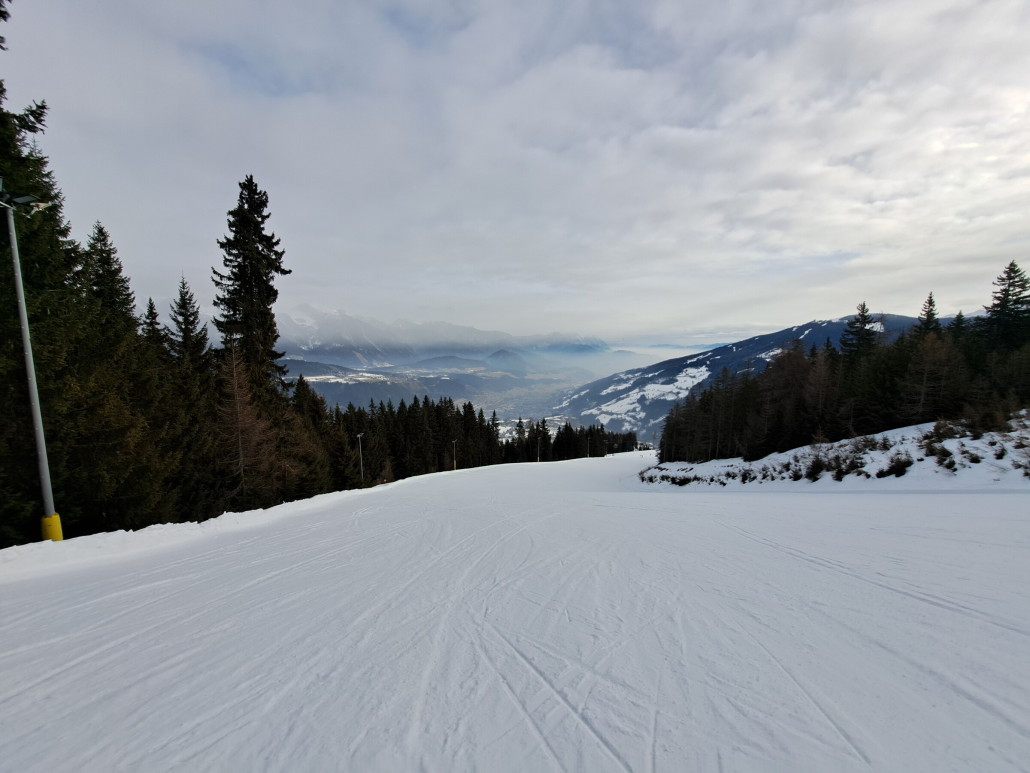 Piste 33 am Vormittag