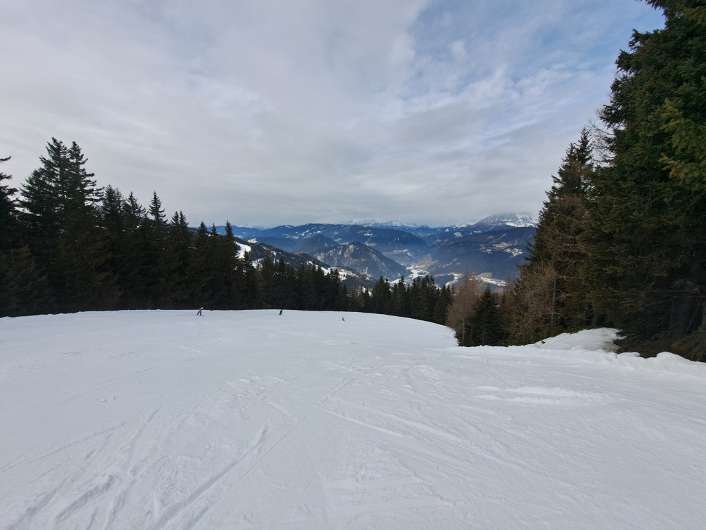 Piste 31 zur Mittagszeit