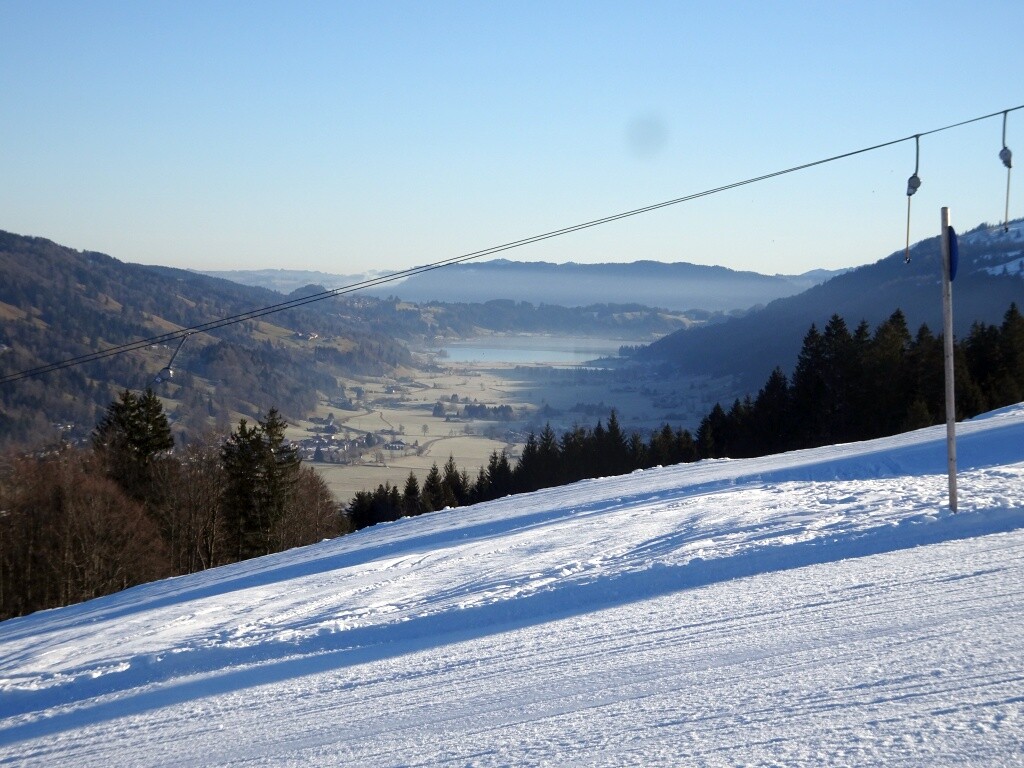 Der Alpsee bei Immenstadt im Zoom