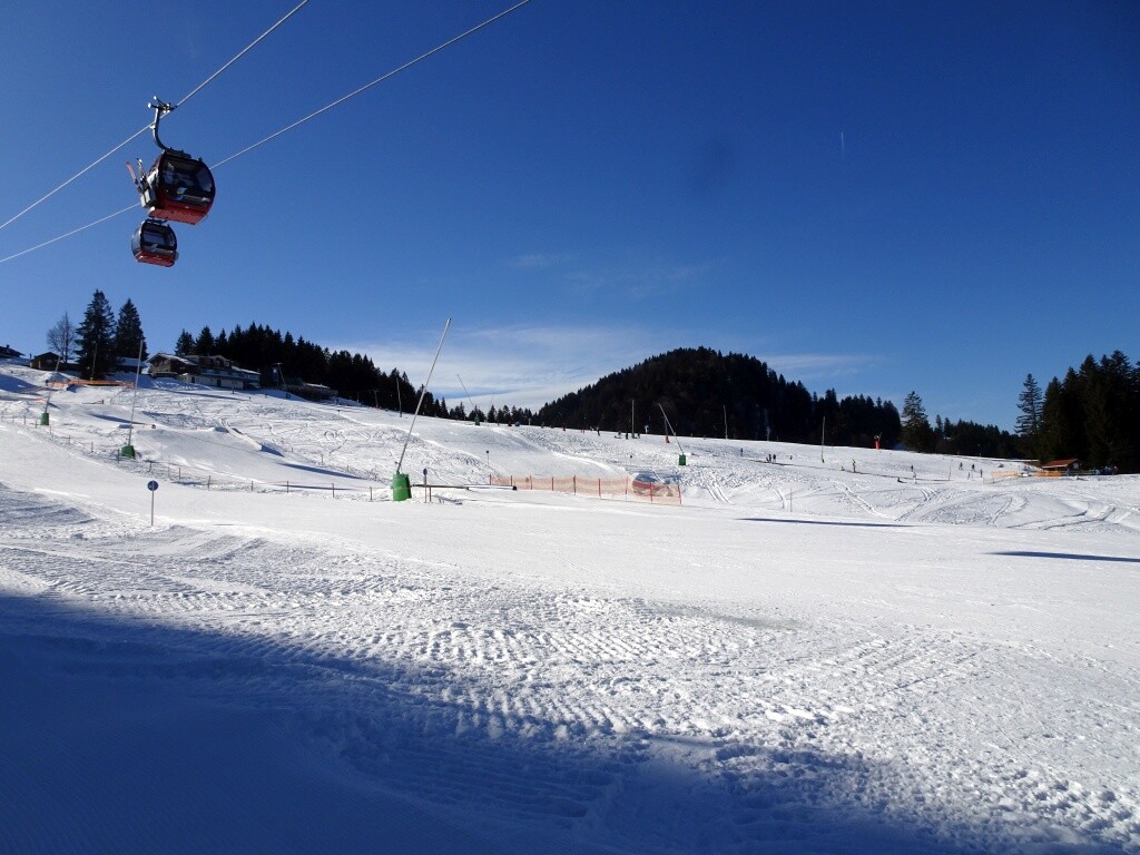 Blick ins Skigebiet