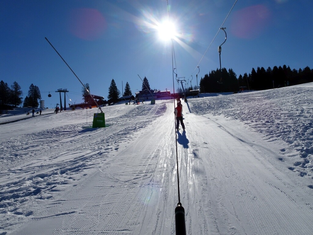 Hinauf geht’s sehr langsam