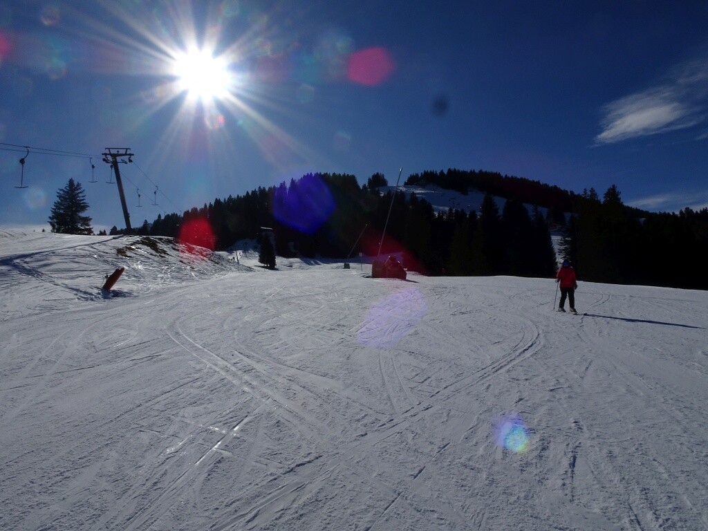 Blick zurück, links der Hohenegglift