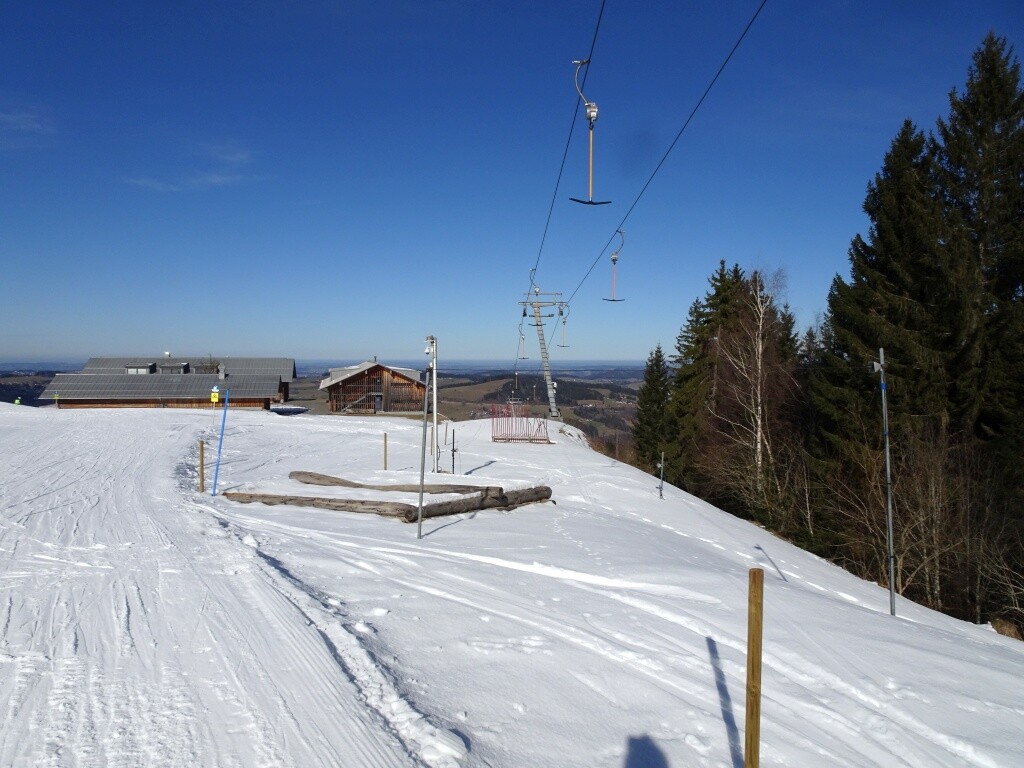 Ausstieg des geschlossenen Bärenlochliftes