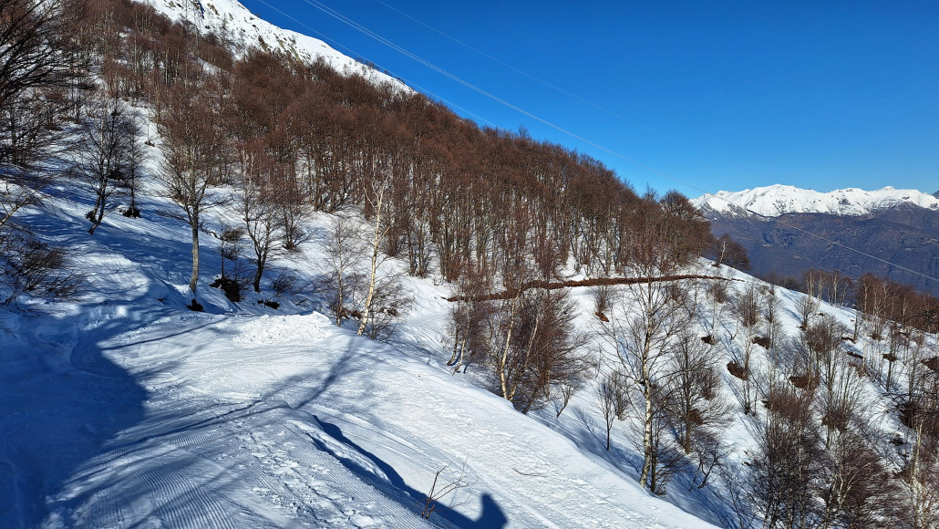 Hier wäre einst die Verbindung zum hinteren Lift lang gegangen.