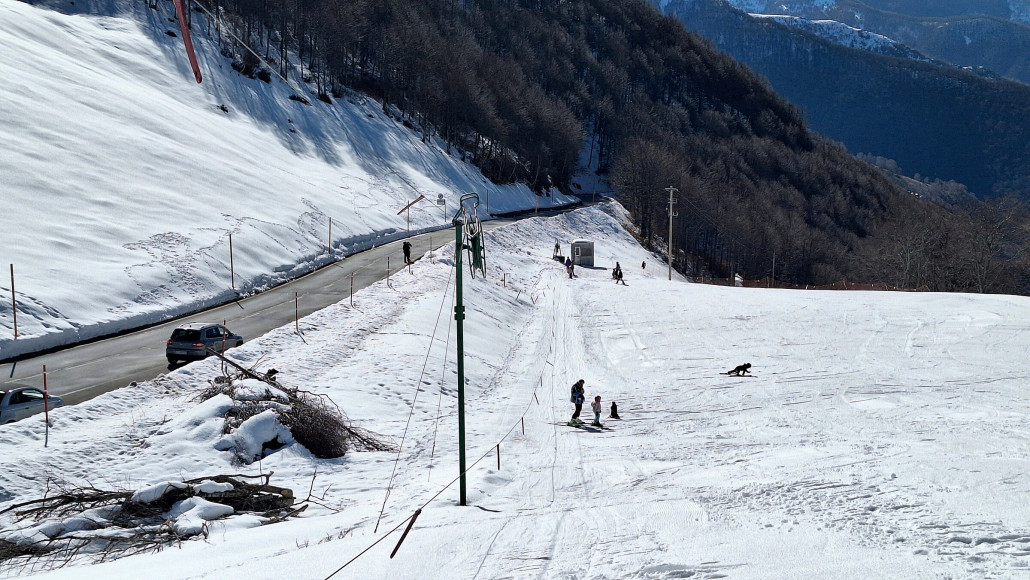 In der Totalen. War für einen Anfängerhang OK
