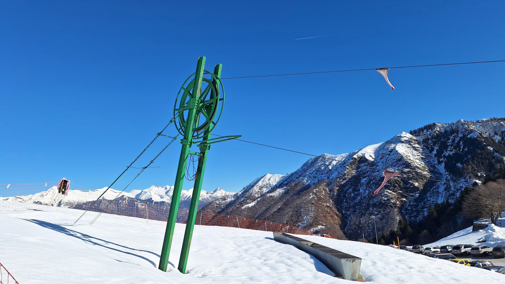 Bergstation der Pedrazzini Schleppers