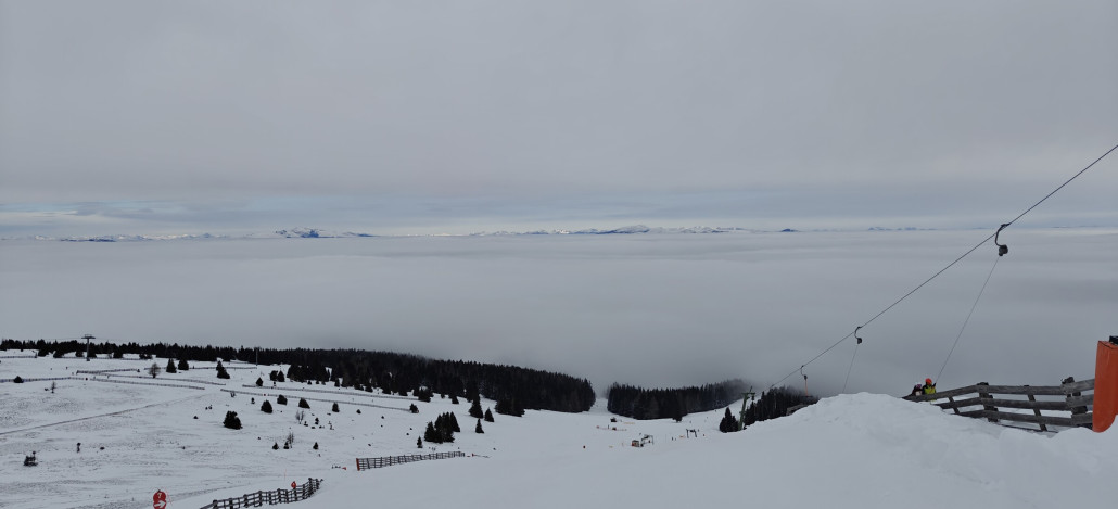 Trasse des SL Steinschneider - unten Bergstation Schischullift