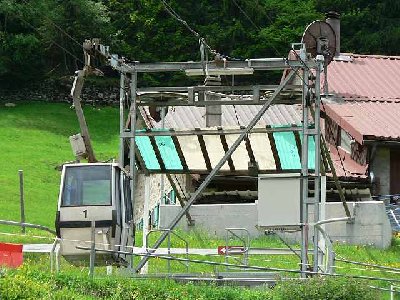 Die Offene Bergstation sehr spärlich