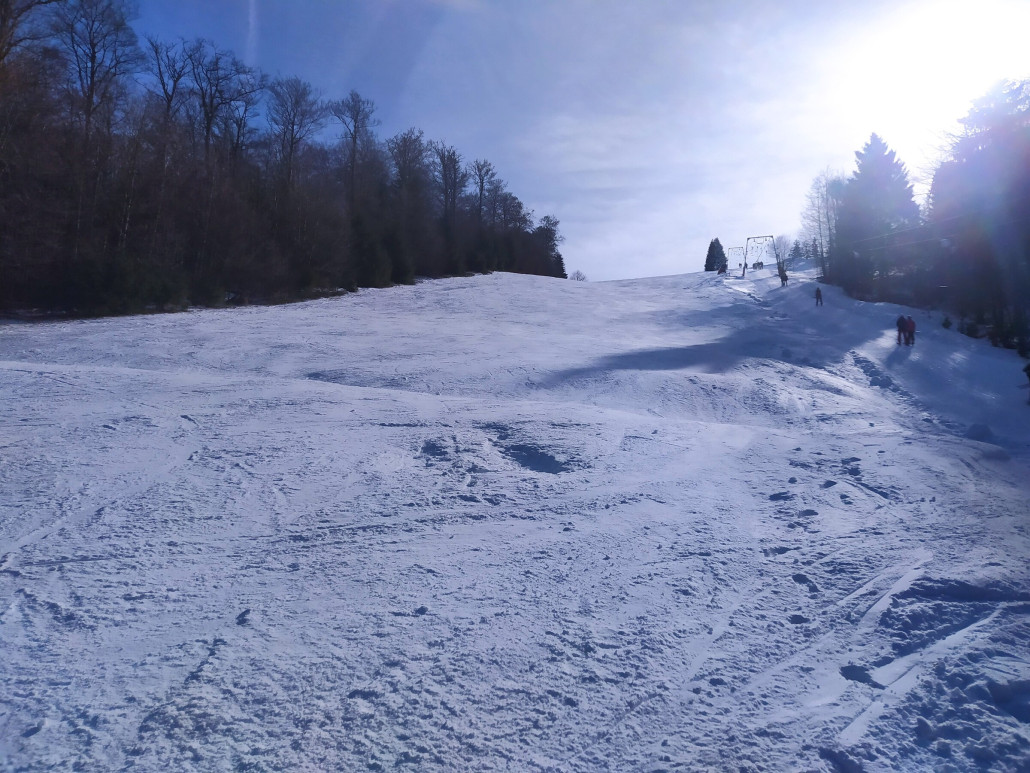 Unpräparierte Piste am Westfalenhang 1