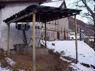 Bergstation der Transportbahn von Bodio nach Ronco