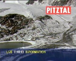 Neuschnee abseits des Gletschers schon wieder fast weg...