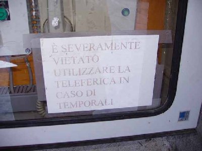 Lesen. Bei Wind darf die Bhn nicht benutzt werden.