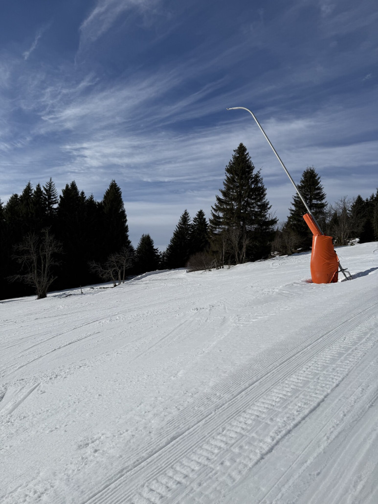 Einmündung Höhe der Bergstation des Nachtskilaufliftes.