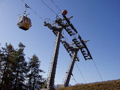 Stütze 5 und 6 auf der Abrisskante