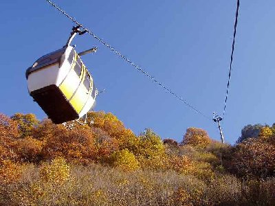 Bergfahrt in der Mitte