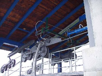 Laufwerk in der Bergstation