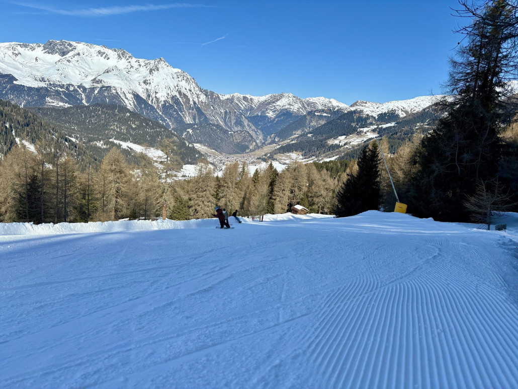 Westabfahrt (7), wurde meine Lieblingsecke im Gebiet denn die hängenden, kuppierten und sehr natürlichen Pisten machen einfach Spaß