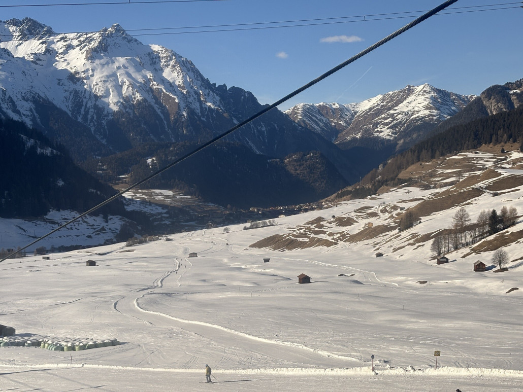 Situation des Skiweg (23), offiziell geschlossen aber fahrbar