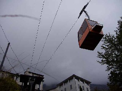 Bergstation mit Kabine
