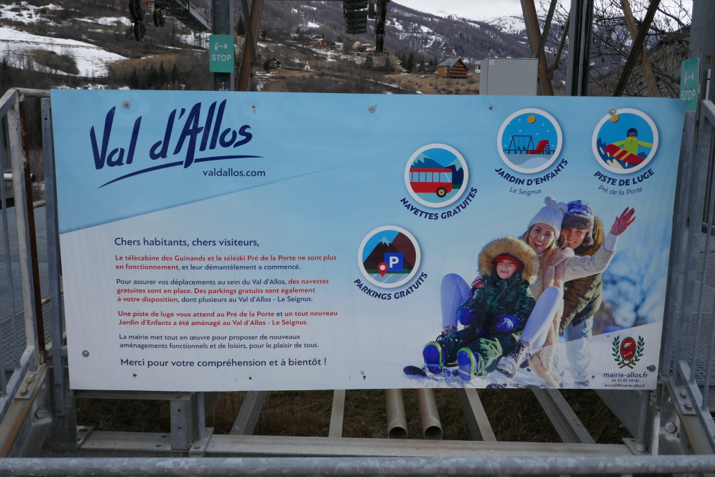 Information zum Abbau der Bahn