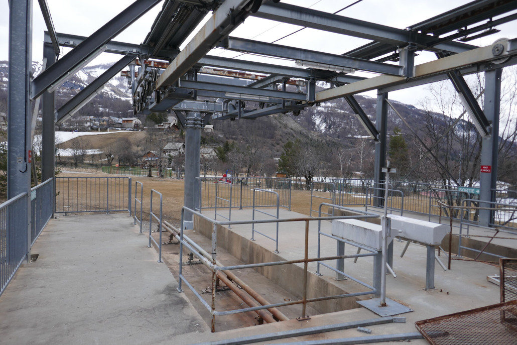 Mittelstation Richtung Dorf